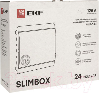 Щит распределительный EKF ЩРВ-П-24 SlimBox PROxima / sb-v-24w