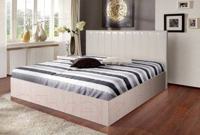 Полуторная кровать Мебель-Парк Аврора 1 200x120 (светлый)