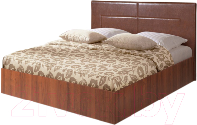 Двуспальная кровать Мебель-Парк Аврора 4 200x180 (темный)
