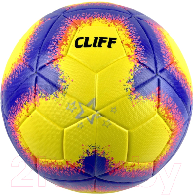 Футбольный мяч CLIFF PU EXP SC8131 (размер 5, желтый/синий)