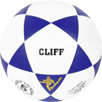 Футбольный мяч CLIFF PVC #7 (размер 5, синий/белый) - 