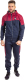 Спортивный костюм Isee SW56087 (р.52, бордовый/темно-синий) - 