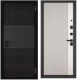 Входная дверь Mastino PP3 Trust Eco PP черный муар металлик/черный мат/белый софт (96x205, правая) - 