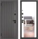 Входная дверь Mastino PP4 Trust Eco PP черный муар металлик/оскуро веллюто/белый софт (96x205, левая) - 
