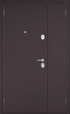 Входная дверь Mastino Mega Mass MP1 MP шоколад букле/венге (120x205, левая)