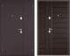 Входная дверь Mastino Mega Mass MP1 MP шоколад букле/венге (120x205, левая) - 
