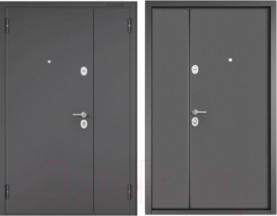 Входная дверь Mastino Mega Mass MM графит букле/графит букле (120x205, левая)