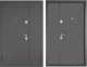 Входная дверь Mastino Mega Mass MM графит букле/графит букле (120x205, левая) - 