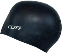 Шапочка для плавания CLIFF Силиконовая с рельефом (черный) - 