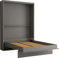Шкаф-кровать трансформер Макс Стайл Mykonos 36мм 140x200 (Egger серый пыльный U732 ST9) - 