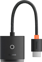 Адаптер Baseus Lite Series Adapter HDMI to VGA / WKQX010101 (черный) - 