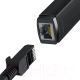 Миниатюра изображения товара Сетевой адаптер Baseus Lite Series Ethernet Adapter USB-A to RJ45 LAN Port/WKQX000001 (черный)