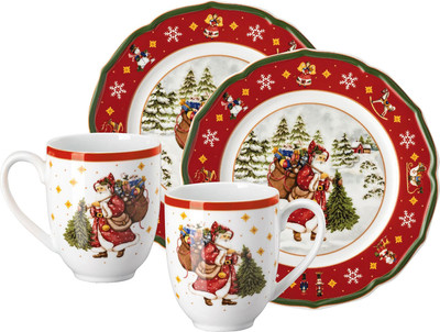Набор для чая/кофе Hutschenreuther Happy Wintertime / 02488-727471-29213 (красный) - 
