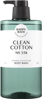 Гель для душа Happy Bath Original Collection Clean Cotton (910г) - 