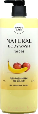 Гель для душа Happy Bath Natural Body Wash Apple&Banana (900мл)