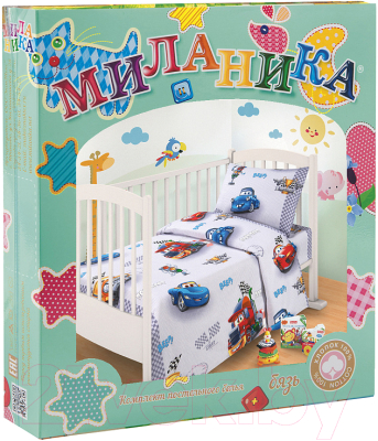 Комплект постельный для малышей Milanika Старт Детство (бязь)