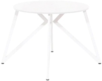 Обеденный стол Millwood Женева Л18 D90 (белый/металл белый) - 