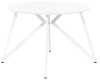 Обеденный стол Millwood Женева Л18 D110 (белый/металл белый) - 