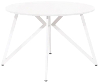 Обеденный стол Millwood Женева Л18 D120 (белый/металл белый) - 