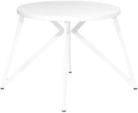 Обеденный стол Millwood Женева Л D90 (белый/металл белый) - 