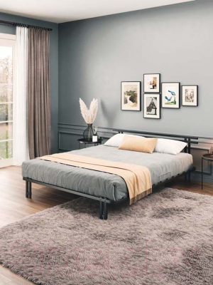 Двуспальная кровать AMI Лофт 1600 (черный)