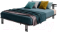 Двуспальная кровать AMI Лофт 1600 (черный) - 