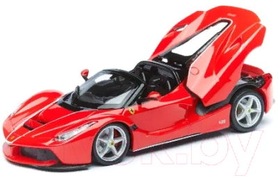 Масштабная модель автомобиля Bburago Ferrari – LaFerrari  Aperta / 18-36907RD (красный)