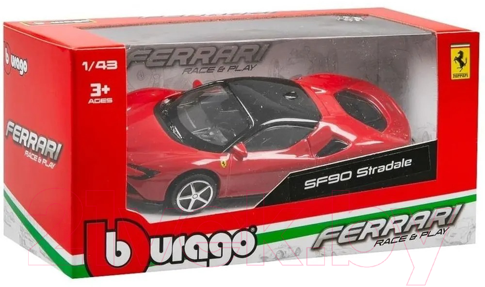 Масштабная модель автомобиля Bburago Ferrari SF90 Stradale / 18-36911