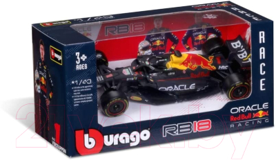 Масштабная модель автомобиля Bburago Oracle Red Bull Racing RB18 2022 / 18-380611