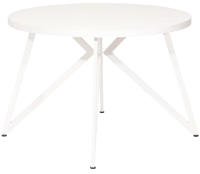 Обеденный стол Millwood Женева Л D110 (белый/металл белый) - 