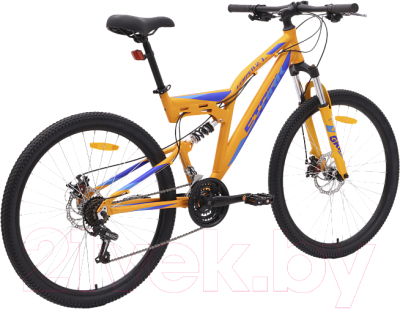 Велосипед STARK Jumper 27.1 FS D 2024 (16, оранжевый/голубой/синий)