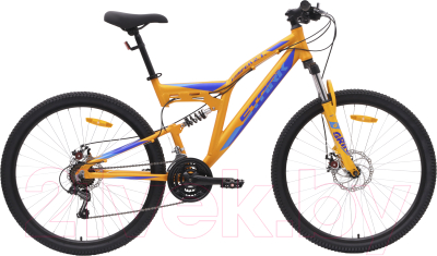 Велосипед STARK Jumper 27.1 FS D 2024 (20, оранжевый/голубой/синий)