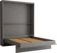 Шкаф-кровать трансформер Макс Стайл Mykonos 36мм 160x200 (Egger Серый пыльный U732 ST9) - 
