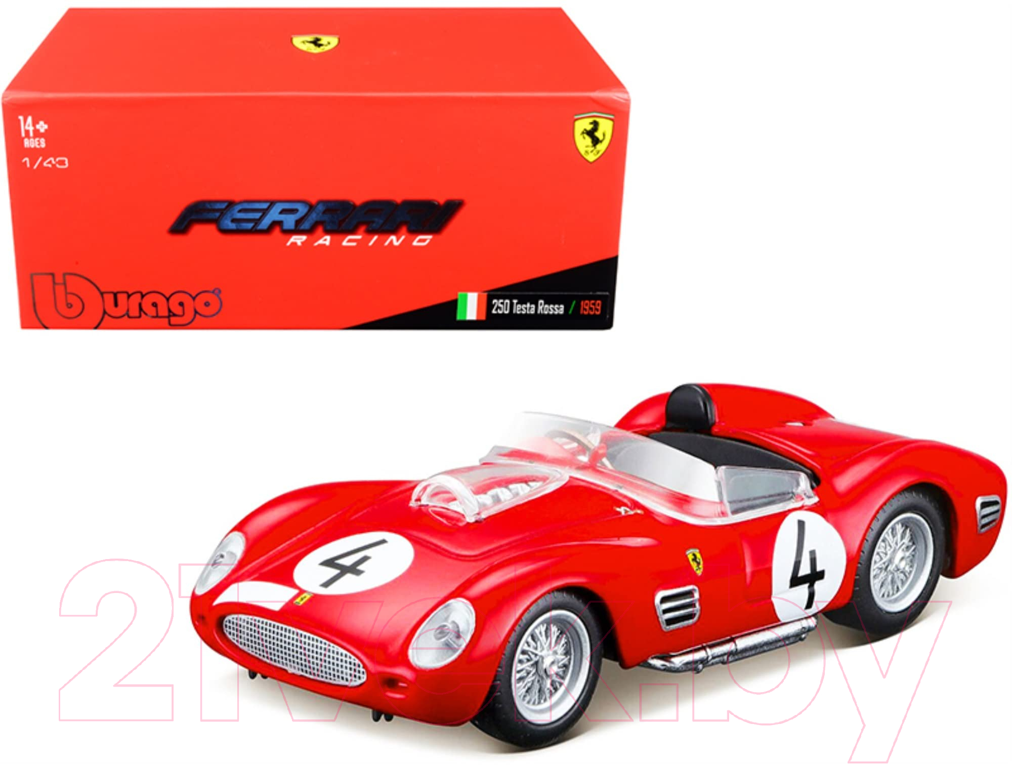 Масштабная модель автомобиля Bburago Ferrari – 250 Testa Rossa 1959 / 18-36307