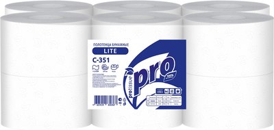Бумажные полотенца PROtissue 1-слойные / С351 (275м) - 