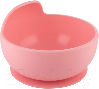 Тарелка для кормления Canpol Силиконовая на присоске / 51/400 (330мл, розовый)