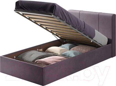Односпальная кровать AMI Марсель (серый)