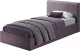 Односпальная кровать AMI Марсель (серый) - 