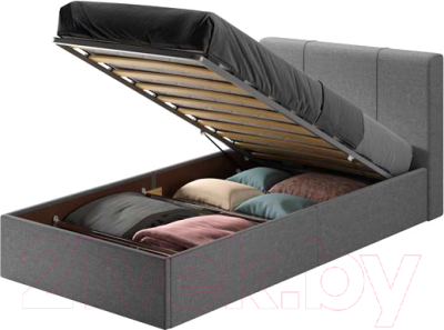 Односпальная кровать AMI Марсель (светло-серый)