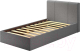 Односпальная кровать AMI Марсель (светло-серый) - 
