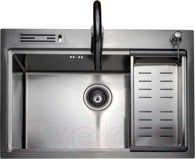 Мойка кухонная Avina Zepein Professional PVD D7050HD (графит)