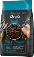 Сухой корм для кошек Fitmin Cat For Life Adult Fish&Chicken (1.8кг) - 