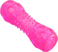 Игрушка для собак Пижон Палка из термопластичной резины с утопленной пищалкой (розовый) - 