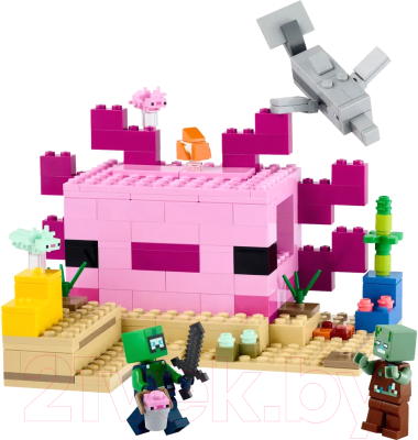 Конструктор Lego Minecraft Дом Аксолотля 21247