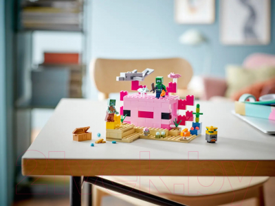 Конструктор Lego Minecraft Дом Аксолотля 21247
