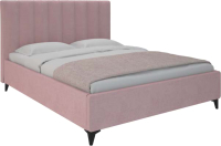 Двуспальная кровать Боринское Мебель Венеция 160x200 ПМ Velutto (розовый) - 