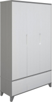 Шкаф Боринское Мебель Соня 3-створчатый массив (серый/белый) - 