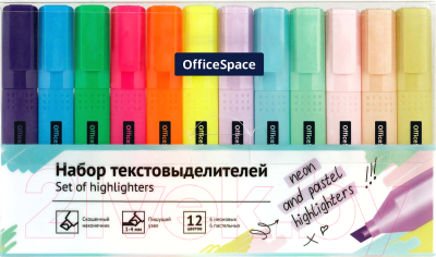 Набор маркеров OfficeSpace HL12_54992 (12цв)