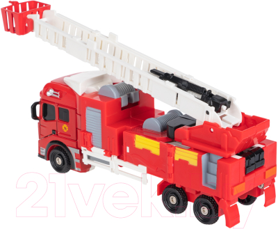 Робот-трансформер Bondibon Bondibot Пожарная машина с лестницей / ВВ6107 (красный)