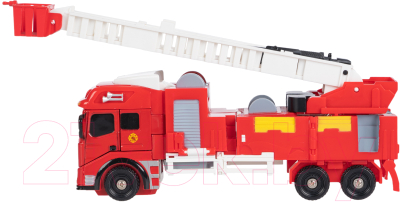 Робот-трансформер Bondibon Bondibot Пожарная машина с лестницей / ВВ6107 (красный)